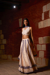 Indigo Whisper Lehenga Set