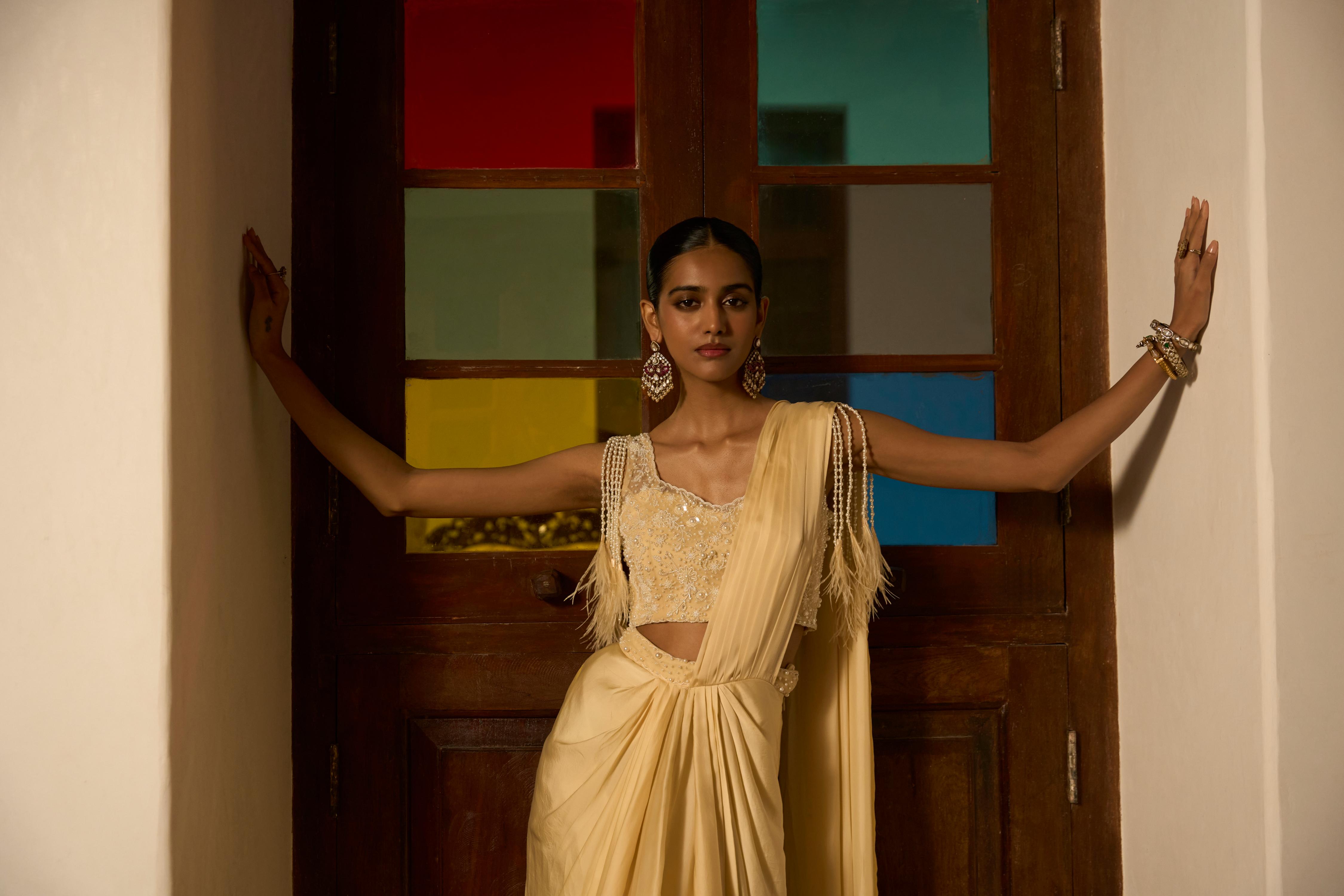 Pre Draped Saree