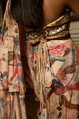 Dior Wilderness – Nature-Inspired Ruffle Saree Set