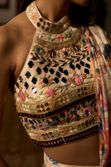 Dior Wilderness – Nature-Inspired Ruffle Saree Set