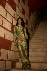 Whispers of the Wild – Green Jungle Printed Co-ord Set