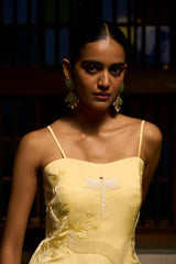 Peplum top with flarred plazzo