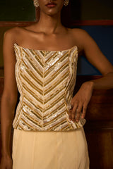 Corset with Fish cut skirt