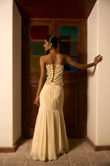 Corset with Fish cut skirt