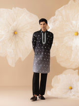 NOOR SILK MIRROR EMBROIDERY KURTA  SET