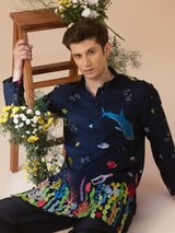 DARIYA SILK  EMBROIDERY KURTA  SET