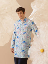 MUGHAL MOUSE SILK KURTA