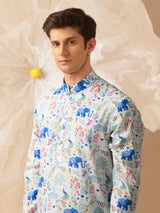 MUGHAL MOUSE SILK KURTA