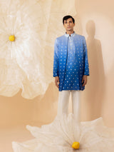 FALAK SILK MIRROR EMBROIDERY NEHRU JACKET SET
