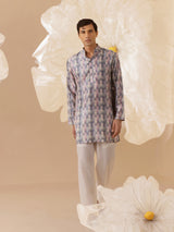 VOILET LOOM SILK KURTA