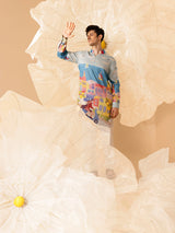 COASTEL RIDE SILK KURTA