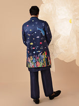 DARIYA - Silk Embroidery Nehru Jacket Set