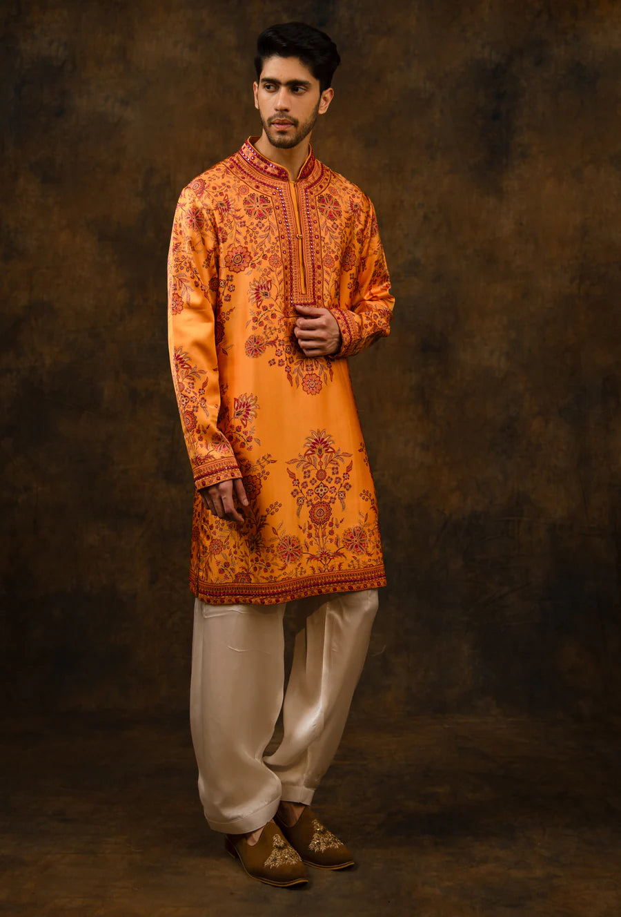 Saffron Orange Kurta