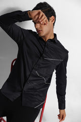 SHIRT - LEATHER CRISS CROSS