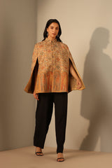 Riya Fine Wool Silk Cape