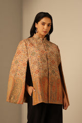 Riya Fine Wool Silk Cape
