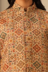 Riya Fine Wool Silk Cape