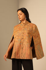 Anibha Fine Wool Silk Cape