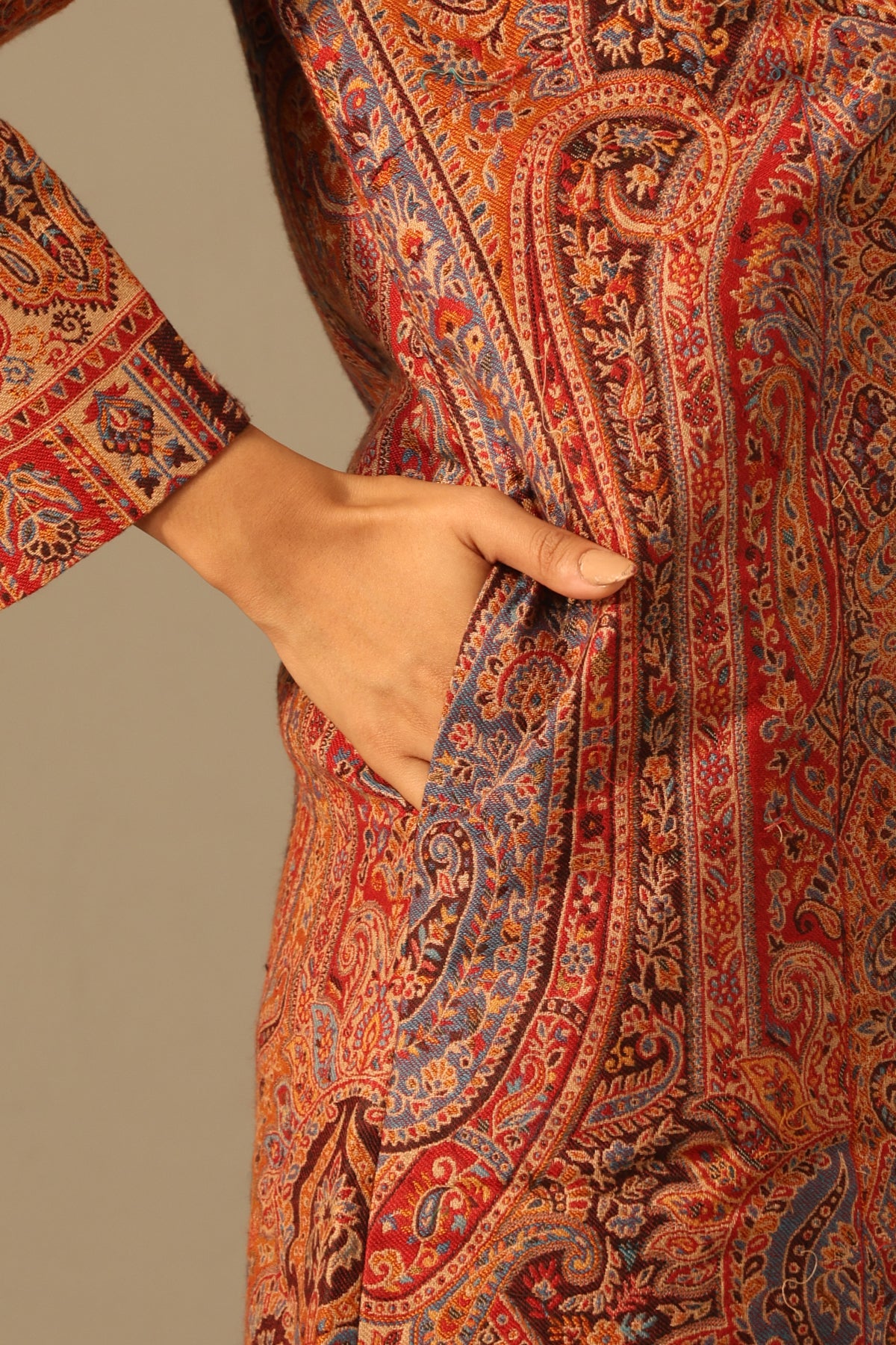 Anvi Fine Wool Silk Full Jacket