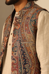 Arjun Fine Wool Silk Waist Coat