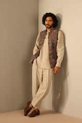 Arjun Fine Wool Silk Waist Coat