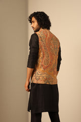 Aryan Fine Wool Silk Waist Coat