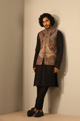 Kian Fine Wool Silk Waist Coat