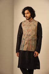 Viraj Fine Wool Silk Waist Coat