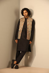Viraj Fine Wool Silk Waist Coat