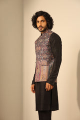 Ishaan Fine Wool Silk Waist Coat