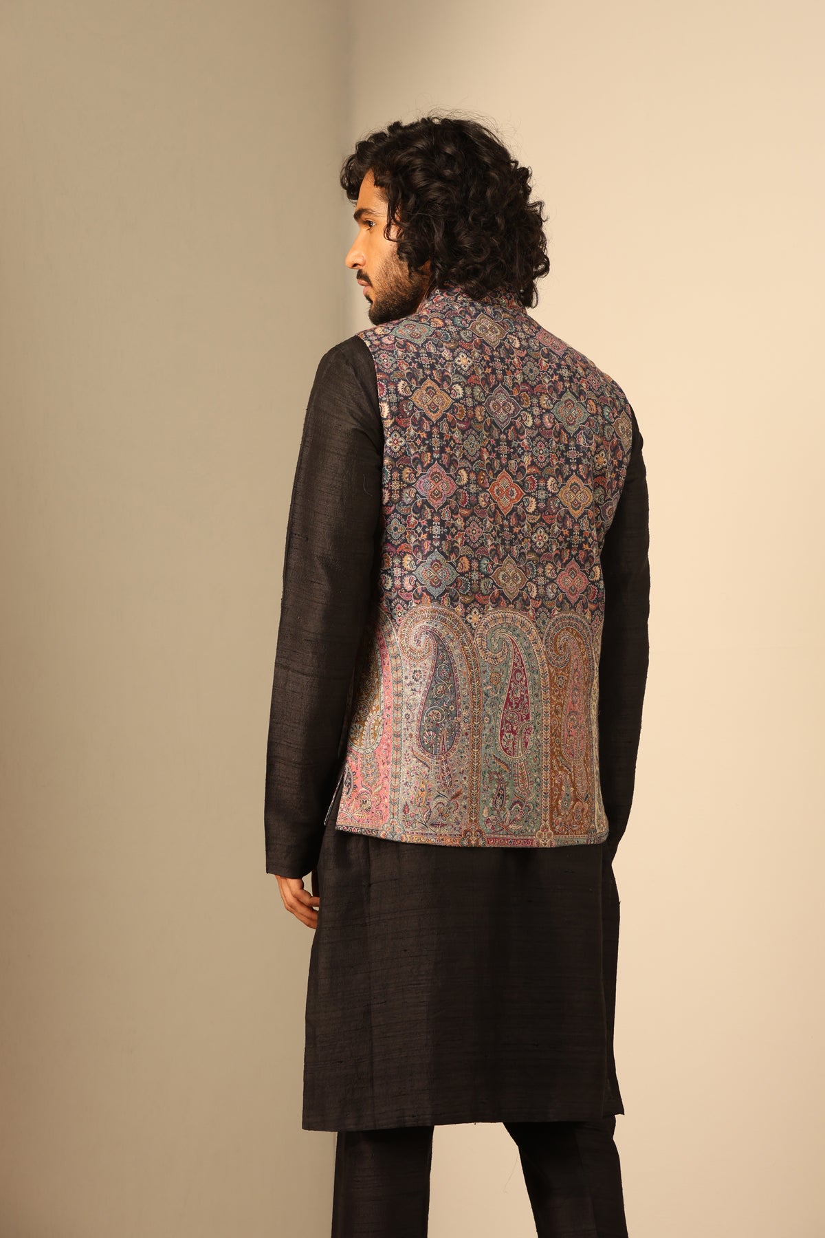 Ishaan Fine Wool Silk Waist Coat