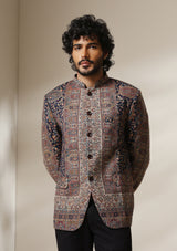 Heritage Mosaic pashmina blend Jacket/Bandgala