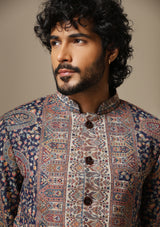 Heritage Mosaic pashmina blend Jacket/Bandgala