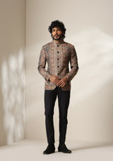 Regal Mosaic pashmina blend Jacket/Bandgala