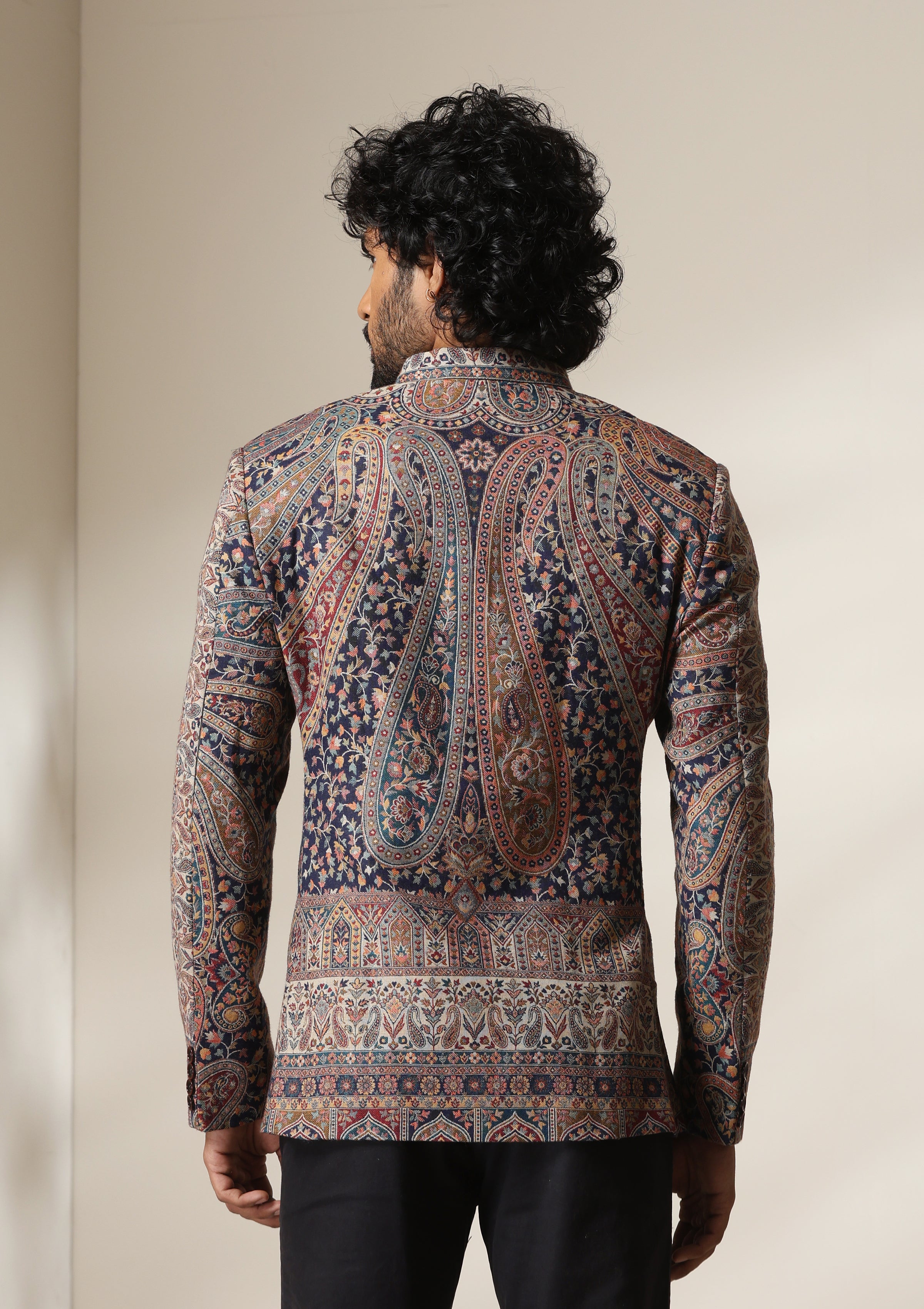 Regal Mosaic pashmina blend Jacket/Bandgala