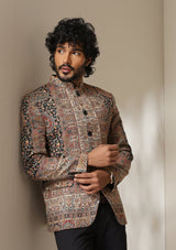 Regal Mosaic pashmina blend Jacket/Bandgala