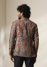 Persian Paisley pashmina blend Jacket/Bandgala