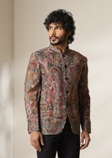 Persian Paisley pashmina blend Jacket/Bandgala
