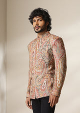 Golden Aura pashmina blend Jacket/Bandgala