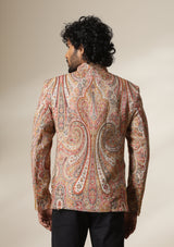 Golden Aura pashmina blend Jacket/Bandgala