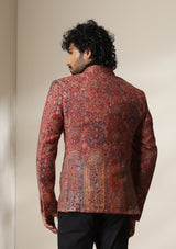 Dusala Crimson Majesty pashmina blend Blazer/coat