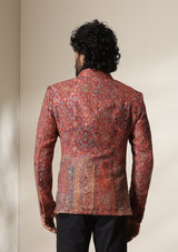 Dusala Crimson Majesty pashmina blend Blazer/coat
