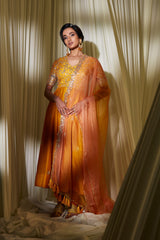 MUSTARD ANARKALI SET