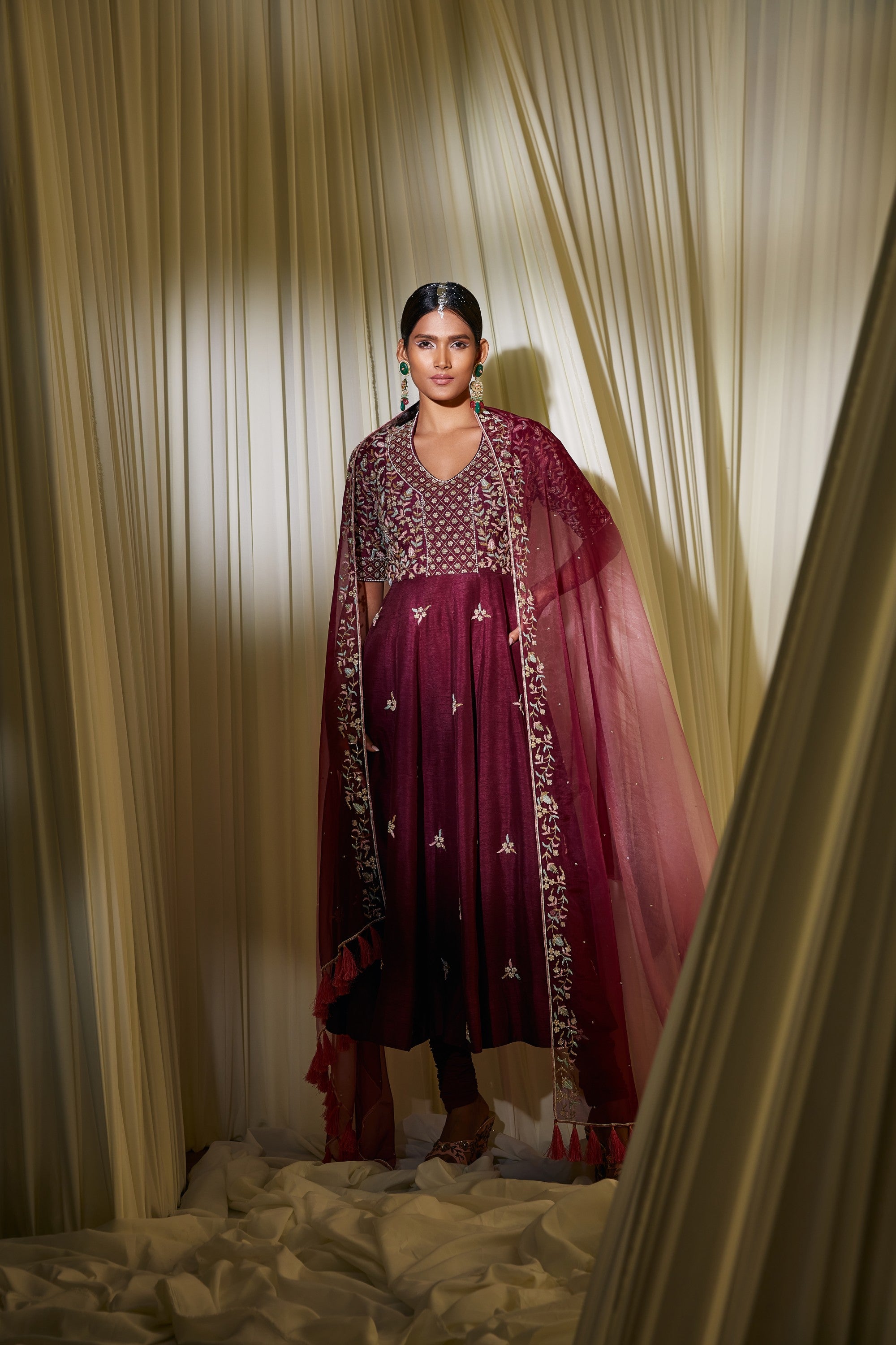 WINE ANARKALI SET