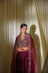 WINE ANARKALI SET