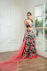 Corset Peplum Lehenga