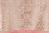 Peach Pure katan Silk Brocade banarsi Handloom Saree
