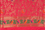 Pink Pure Silk Banarasi Handloom Saree