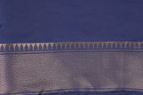 Navy Blue Pure Silk brocade Banarasi Handloom Saree