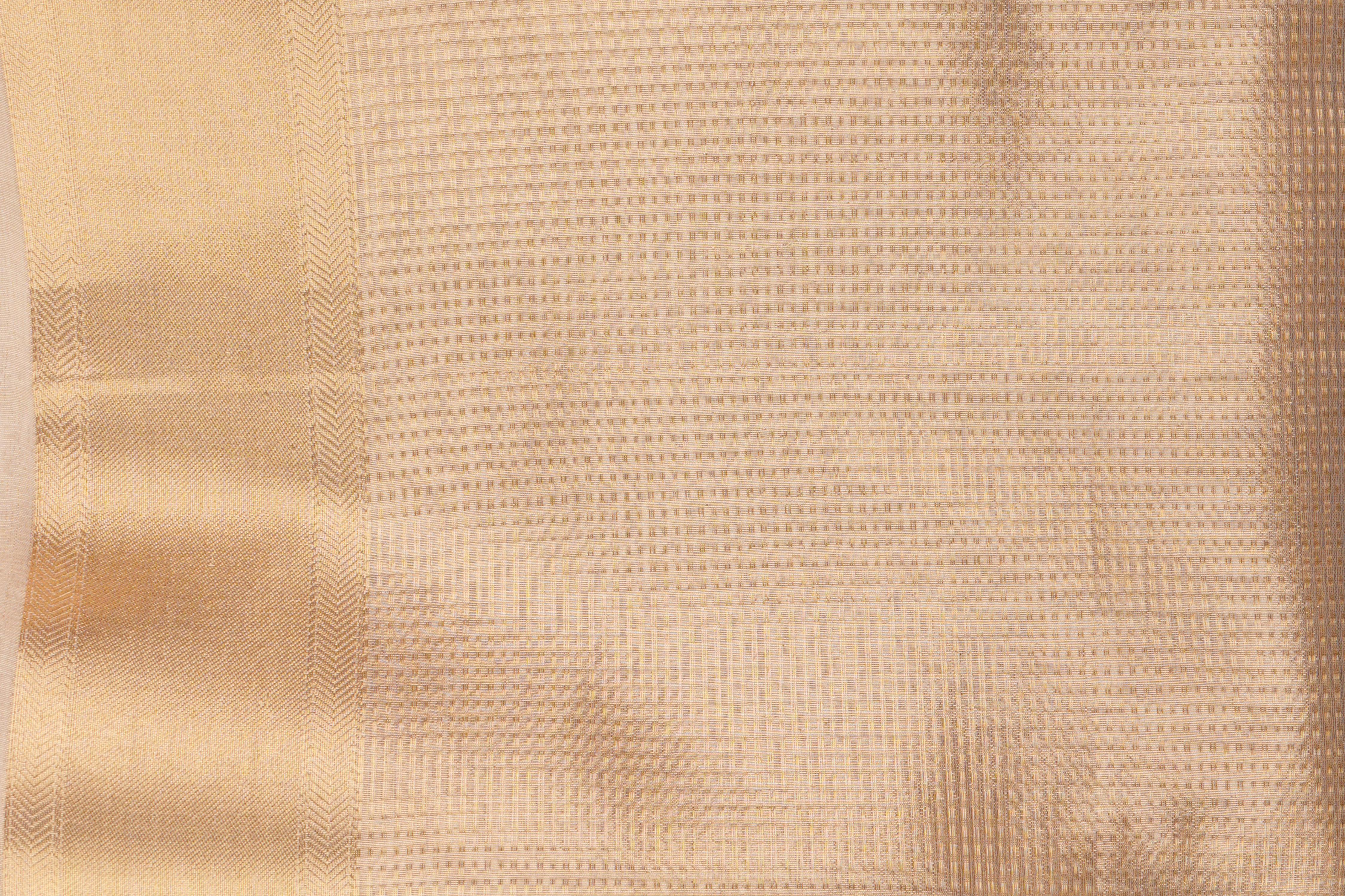 Golden Pure katan Silk Banarasi Handloom Saree